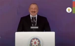 Prezidentin çıxışı zamanı “Qarabağın fatehi” səsləri ucaldı - VİDEO