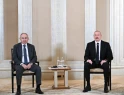 İlham Əliyevlə Paşinyanın görüşü başladı - VİDEO/FOTO