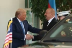 Donald Tramp Ağ Evdə İlham Əliyevi qarşıladı - VİDEO