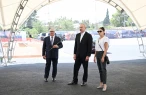 İlham Əliyev xanımı ilə Gəncədə - FOTOLAR