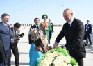 Prezident Türkmənistanda belə qarşılandı - VİDEO
