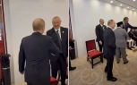 İlham Əliyevlə Putinin salamlaşma anı - VİDEO