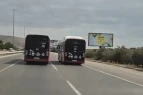 \"BakuBus\" avtobusları yolda TƏHLÜKƏ SAÇDI - VİDEO