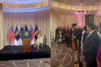Mehriban Əliyeva Trampın çıxışından paylaşım etdi