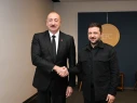 İlham Əliyev Volodimir Zelenski ilə görüşdü - FOTOLAR
