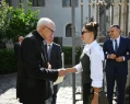 Birinci xanım Müqəddəs Pavel Bazilikasının baş keşişi ilə görüşdü - FOTO