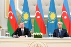 Prezidentlər mətbuata bəyanatlarla çıxış etdilər - FOTOLAR
