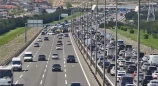 Aeroport şosesində QƏZA - Sıxlıq yarandı