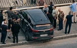 Bakıda maşın evin damına çırpıldı - VİDEO