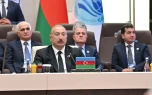 İlham Əliyev “ŞƏT plyus” formatında görüşdə çıxış edib - FOTOLAR