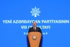 YAP-ın VIII Qurultayı keçirilir, İlham Əliyev çıxış etdi  - FOTOLAR