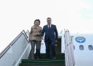 Japarov xanımı ilə Bakıya gəldi - FOTOLAR