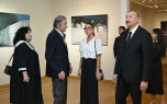 Mehriban Əliyeva bugünkü sərgidən paylaşım etdi - VİDEO