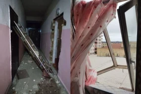 Azərbaycanda yaşayış binasında PARTLAYIŞ - FOTO/VİDEO