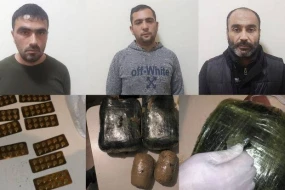 Cəlilabadda saxlanılan 3 nəfərdən 7 kiloqramdan artıq narkotik aşkarlandı