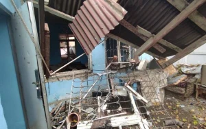 Azərbaycanda ikimərtəbəli ev PARTLADI - VİDEO