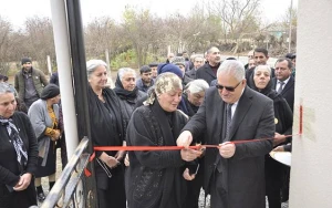 Ağdamda şəhid ailəsi üçün tikilmiş evin açılışı oldu - FOTOLAR