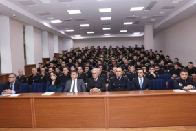 Polis Akademiyasında Mediasiya Şurası ilə görüş keçirildi - FOTOLAR