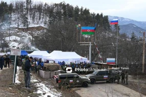 Xankəndi yolunda etirazların 5-ci günü - CANLI YAYIM