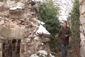 AzTV-nin əməkdaşı ölümdən döndü: Minalanmış məbəddən reportaj - VİDEO