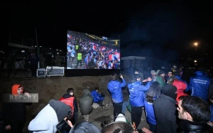 Xankəndi-Laçın yolunda nümayişçilər və sülhməramlılara DÇ-2022-nin finalını izləmək üçün şərait yaradıldı