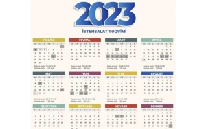 2023-cü ilin qeyri-iş günləri AÇIQLANDI