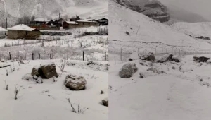 Şahdağ və Ləzədə 8 dərəcə şaxta - VİDEO