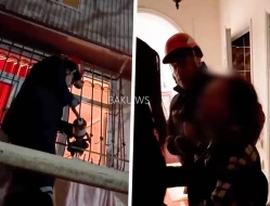 Mənzildə bağlı qalan qadın belə xilas olundu - ANBAAN VİDEO