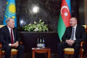 Nursultan Nazarbayev Azərbaycan liderini təbrik etdi