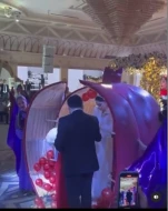 Azərbaycanda qeyri-adi TOY: Gəlin görün hardan çıxdı - VİDEO