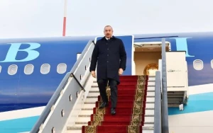 İlham Əliyev Rusiyaya getdi - FOTO