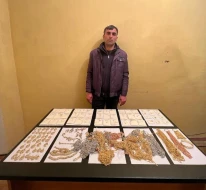 İrandan Azərbaycana 2 kq qızıl keçirilməsinin qarşısı alındı - FOTO