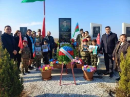 Goranboy məktəbliləri şəhid ailələrini ziyarət etdilər - FOTO