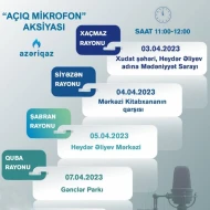 \"Azəriqaz” İB-nin “Açıq mikrofon” aksiyası davam edir