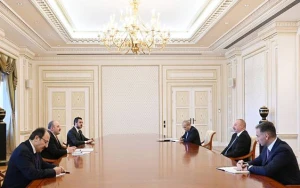 İlham Əliyev Mustafa Varankı qəbul etdi