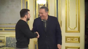 Zelenski Pompeo ilə görüşdü - FOTO