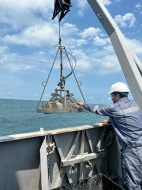 Xəzər dənizində ekoloji monitorinqlər aparılır - FOTO