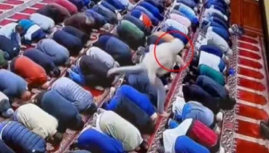 İmam namaz qılarkən bıçaqlandı - VİDEO