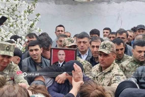 Şəhid Vidadi Zalovla vida mərasimi başa çatdı - VİDEO/FOTO