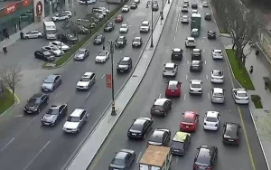 Bakının bu yollarında tıxac var - SİYAHI