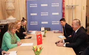 Çavuşoğlu ATƏT-in baş katibi ilə Cənubi Qafqazı müzakirə etdi
