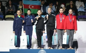 Azərbaycan gimnastları “AGF Trophy”də gümüş medal qazandılar
