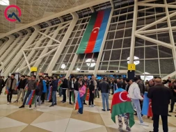 Atletlərimiz belə qarşılandı - VİDEO + FOTOLAR