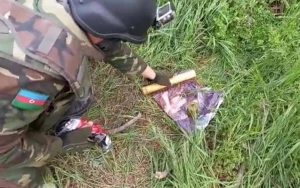 Bakıda hərbi sursat tapıldı - VİDEO