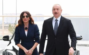 İlham Əliyevlə xanımı Salyana getdi