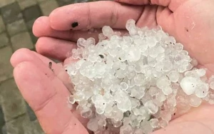 Bölgələrə dolu düşdü - VİDEO