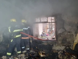 Füzulidə ikimərtəbəli evdə YANĞIN