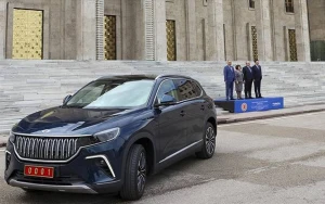 Sahibə Qafarova Türkiyə parlamentinə “Togg”la getdi - Foto