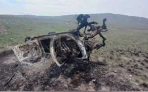 Tərtərdə minanın partladığı ərazidən görüntülər - FOTO