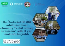 Ulu Öndərin 100 illik yubileyinə həsr olunan vəkil olmaq istəyən gənclərin ikinci yay məktəbi keçirildi - FOTOLAR